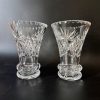 Antique Brilliant Cut Crystal Trumpet Vases Baccarat Style IMG_0694 IMG_0702