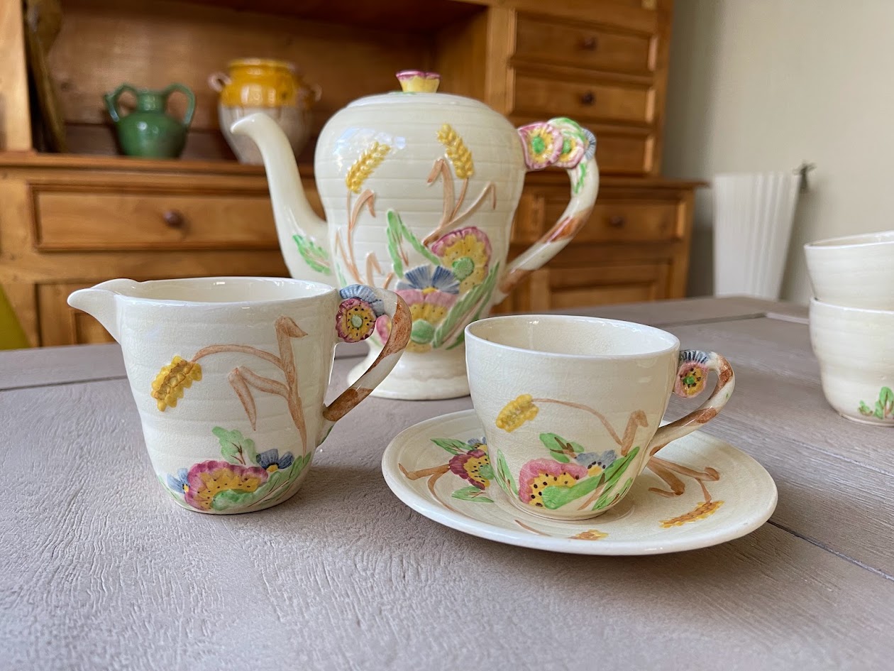 Vintage 1940s Brentleigh Ware "Countryside" Tea Service | Stoke-on-Trent English Pottery | Cottagecore Tableware - Image 3