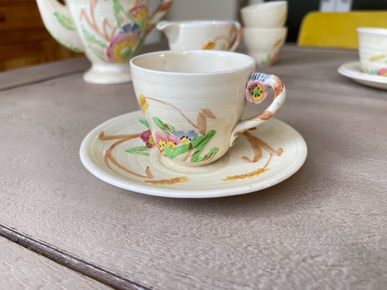 Vintage 1940s Brentleigh Ware "Countryside" Tea Service | Stoke-on-Trent English Pottery | Cottagecore Tableware - Image 4