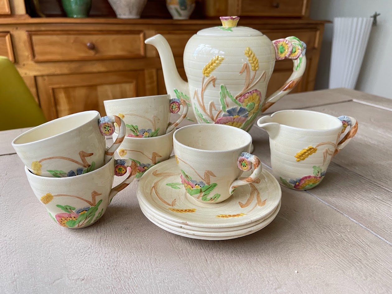 Vintage 1940s Brentleigh Ware "Countryside" Tea Service | Stoke-on-Trent English Pottery | Cottagecore Tableware - Image 2