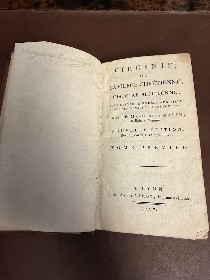Virginie ou La Vierge Chretienne 1807 antique french religious book 1