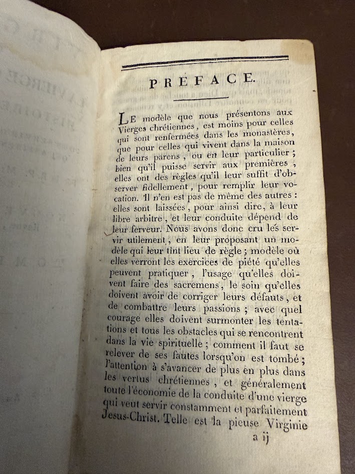 Virginie ou La Vierge Chretienne 1807 antique french religious book 1