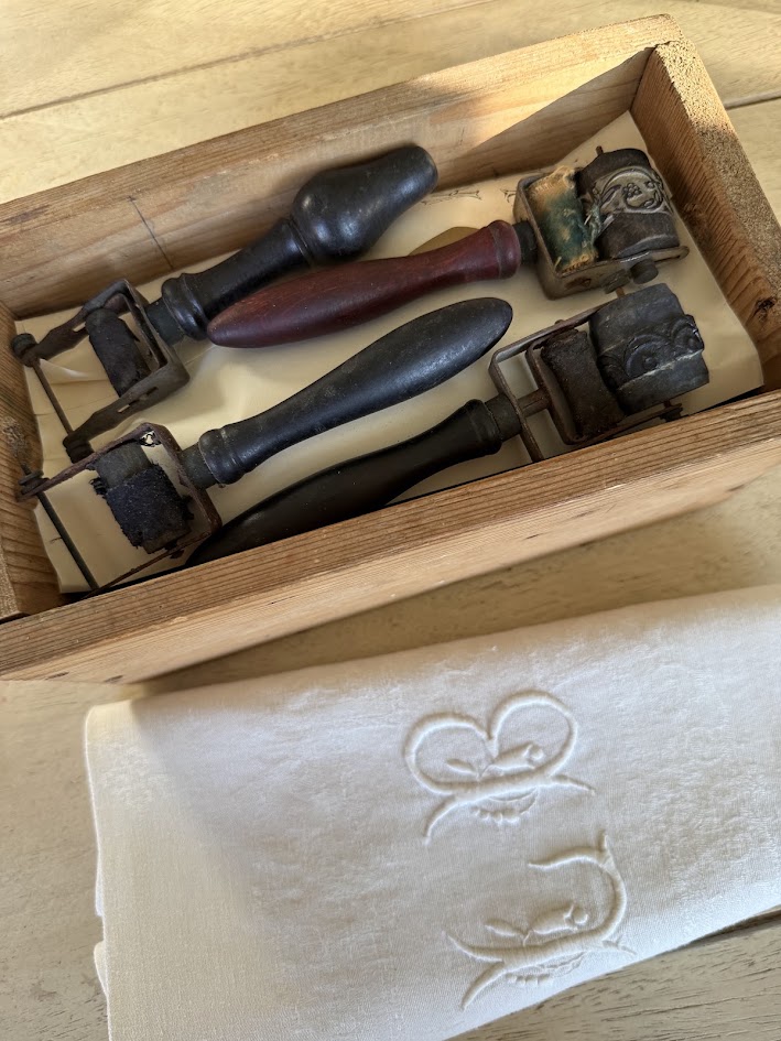 Rare Antique French Embroidery Marking Set IMG_1636